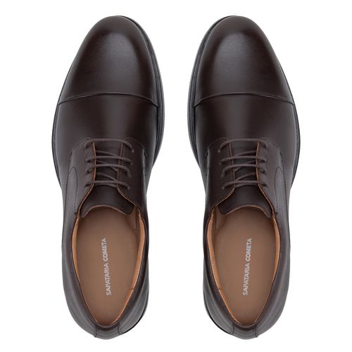 Sapato Social Derby De Amarrar Café 
