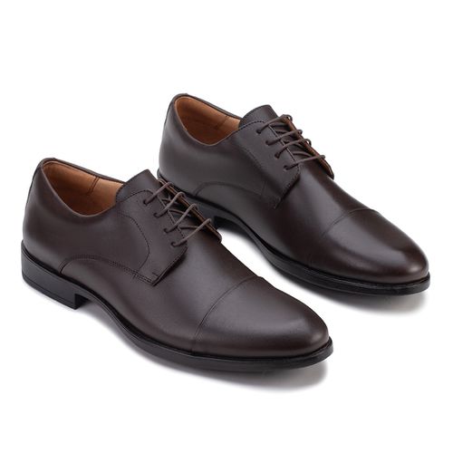 Sapato Social Derby De Amarrar Café 