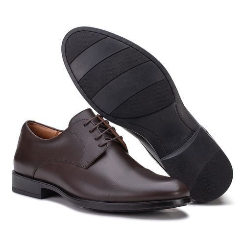Sapato Social Derby De Amarrar Café 