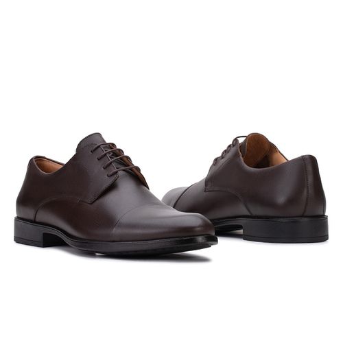Sapato Social Derby De Amarrar Café 