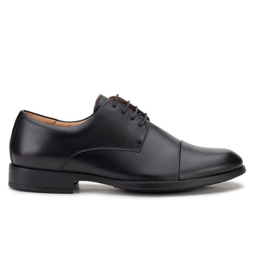 Sapato Social Derby De Amarrar Preto 