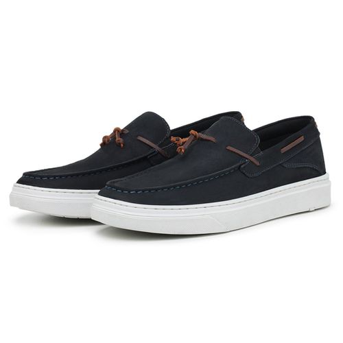 Mocassim Docksider Franklin Azul Marinho - Coronello