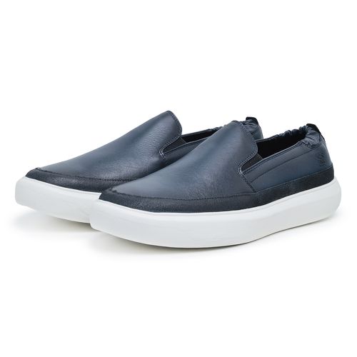 Sapato Slip On Mark Azul Marinho - Coronello