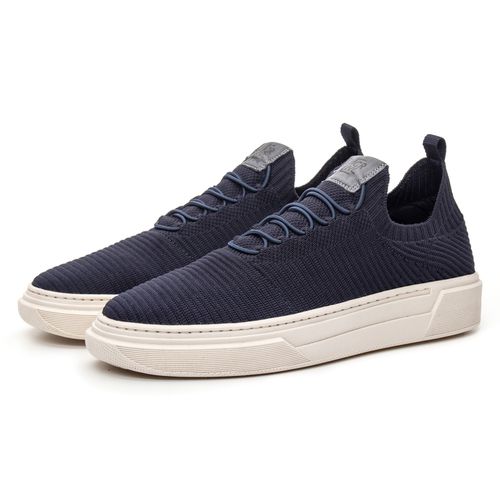 Tênis Knit Lean Azul Marinho - Coronello