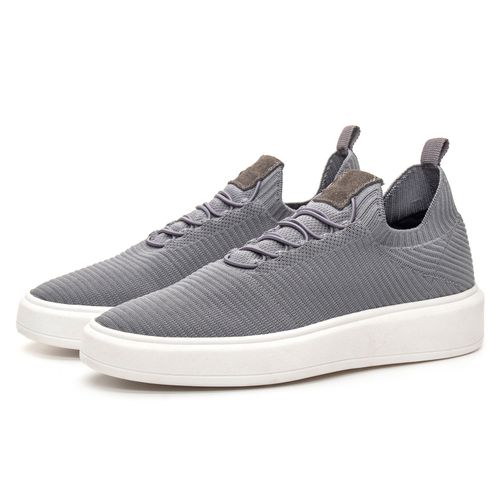 Tênis Knit Dylan Cinza - Coronello