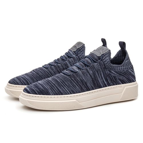 Tênis Knit Lean Azul Mescla - Coronello