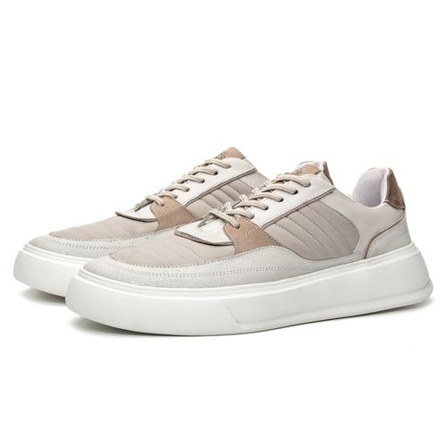 Tênis Casual Ravi em Couro Off White - Coronello