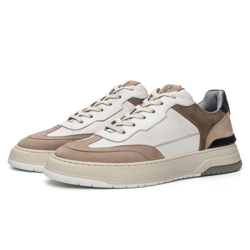Tênis Léo em Couro Off White - Coronello