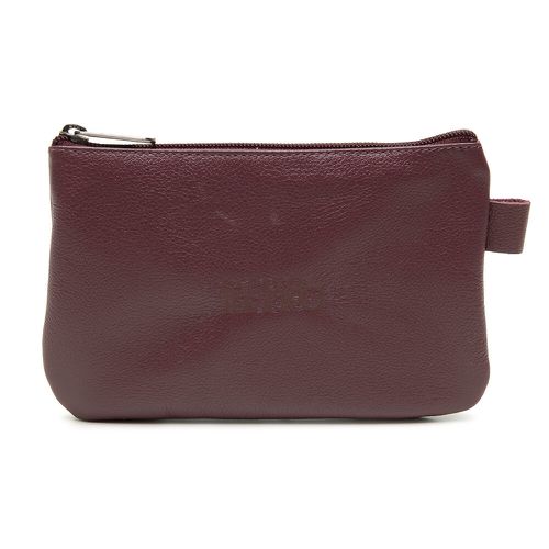 Bolsa de Mão em Couro Legítimo - Roxo