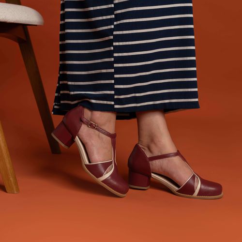 Sapato Boneca - INSPIRAR - Chilli E Off White - 2075.6