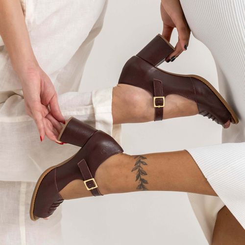 Sapato Peep Toe -TULUM - Madeira - 771.08