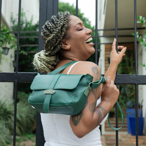 Bolsa RetrÔ - Verde Folha e Sálvia - SORRISO