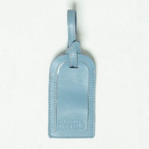 Tag de Mala RetrÔ - Azul Hortência