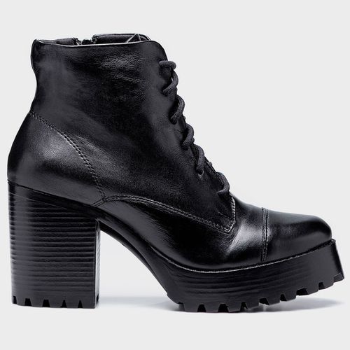 Bota Coturno ESTELA de amarrar PRETA - 1720 PRETO - SBSHOES