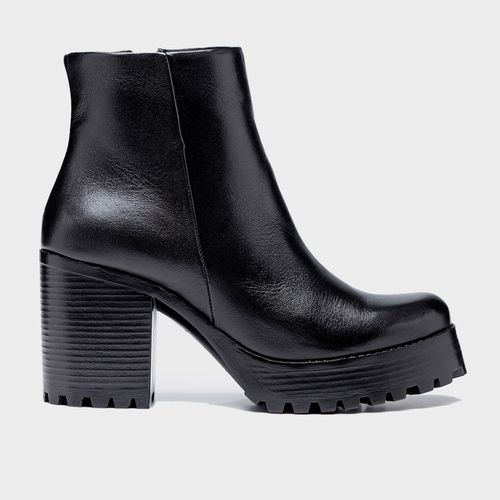 Bota Coturno LORENA Plataforma Salto tratorado Pre... - SBSHOES