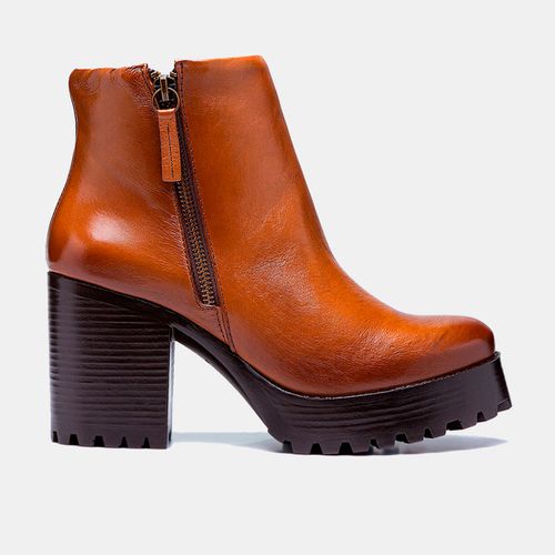 Bota Coturno Paola Plataforma Salto tratorado Whis... - SBSHOES