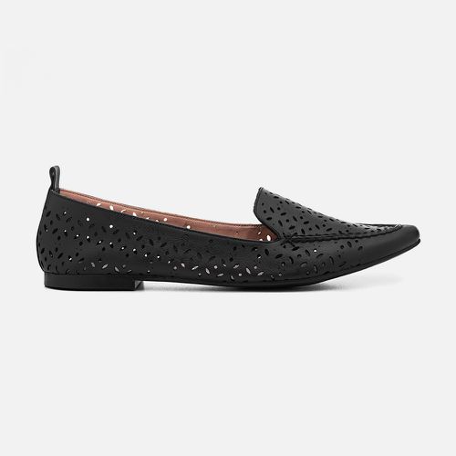 Mocassim Feminino Sara em Couro Preto - 40130-pto - SBSHOES