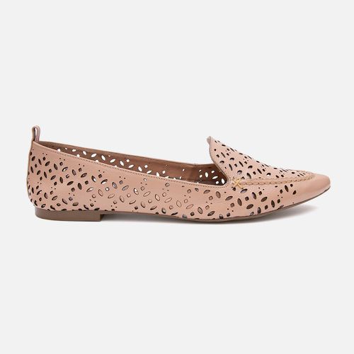 Mocassim Feminino Sara em Couro Nude - 40130-nude - SBSHOES