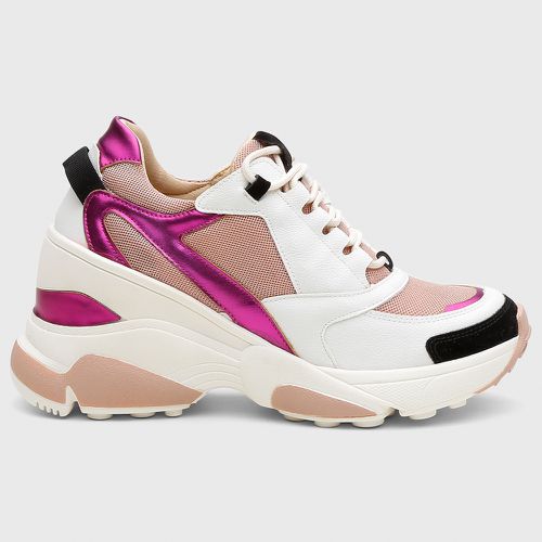 Tênis Feminino Zoe Branco/Pink/Nude - T900-bpn - SBSHOES