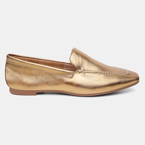 Mocassim Feminino Daniela em Couro Bronze - 72100b... - SBSHOES