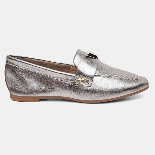 Mocassim Feminino Rita em Couro Onix - 72140onix - SBSHOES