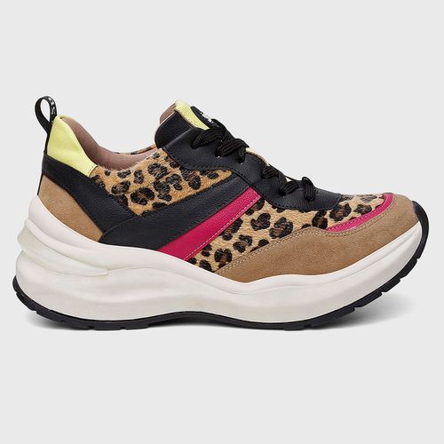 TENIS SNEAKER LYZ Onça/Preto/Pink - SBT840763 - SBSHOES