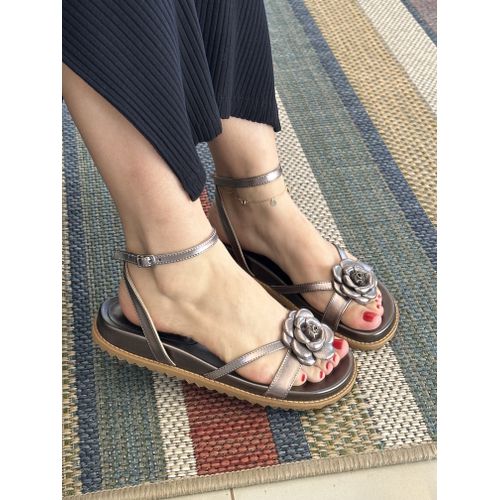 FLOR - PAPETE FEMININA ANATOMICA FLOR PRATA VELHO