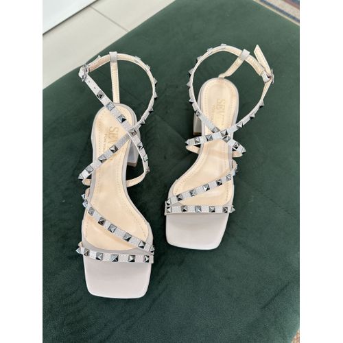 SAMIRA - SANDÁLIA FEMININA SALTO BLOCO 4CM AVEIA