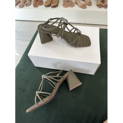 FATIMA - SANDALIA FEMININA SALTO BLOCO 6CM VERDE