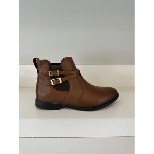 HAVANNA - BOTA FEMININA BICO REDONDO CARAMELO