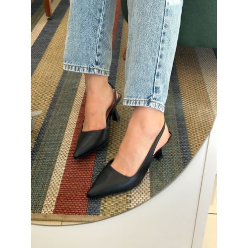 CARLA - SCARPIN FEMININO SALTO 6CM PRETO