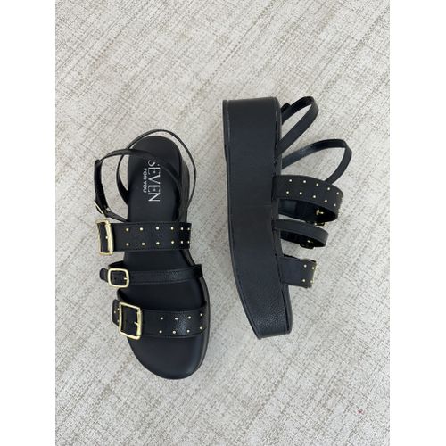 MURIEL - PAPETE PLATAFORMA FEMININA PRETO