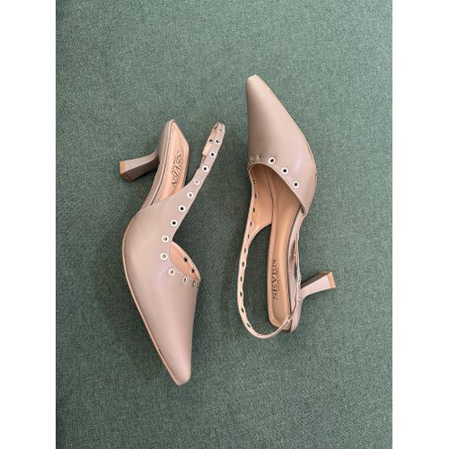 VIVIAN - SCARPIN FEMININO SALTO 6CM CINZA