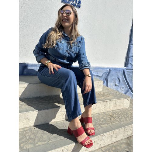 GEOVANA - TAMANCO FEMININO VERMELHO