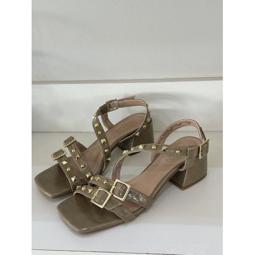 MADRI - SANDALIA FEMININA SALTO 5CM MUSGO