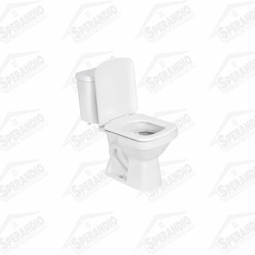 KIT COMBO VASO ACOPLADO LIRIO QUADRADO BRANCO C/ASSENTO - FIORI