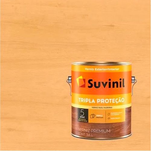 VERNIZ 3,6L TRIPLA PROTEÇÃO FILTRO SOLAR BRILHANTE NATURAL SUVINIL