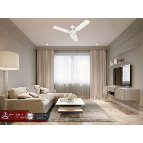 VENTILADOR DE TETO VENTI-DELTA NEW DELTA 3 PALETAS BRANCO 3 VELOCIDADES