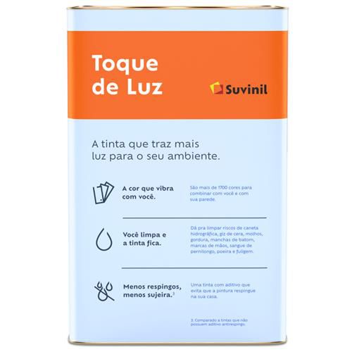 TINTA 18LT ACRILICA TOQUE DE LUZ SEMI-BRILHO BRANCO NEVE SUVINIL