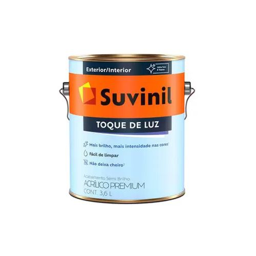 TINTA 3,6LT ACRILICO TOQUE DE LUZ BRANCO NEVE SUVINIL