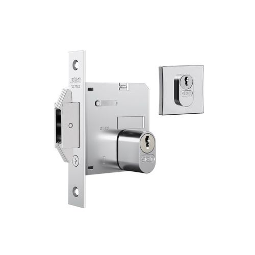 FECHADURA STAM ROSETA 006 QUADRADA AUXILIAR CROMADO
