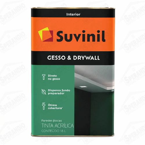 TINTA PARA GESSO BRANCO 18LT SUVINIL