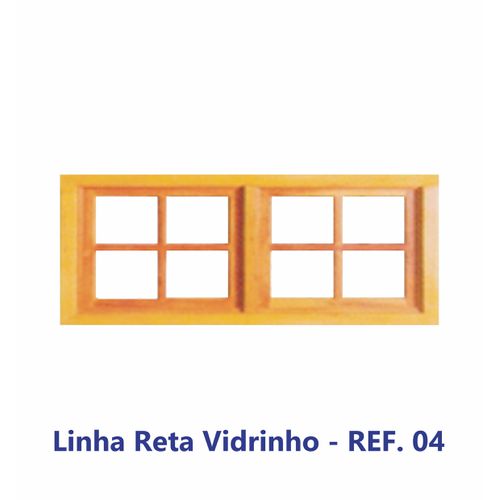 BÁSCULA RETA VIDRO EM ANGELIM PEDRA MACIÇA REF. 04