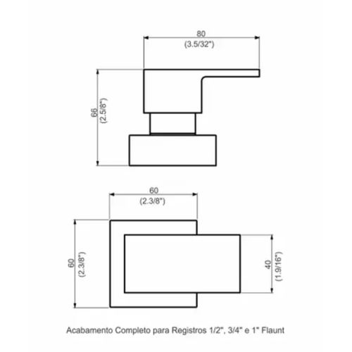 BASE ACABAMENTO DE REGISTRO C-91 DN-32-40 FLAUNT PERFLEX