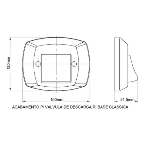 ACABAMENTO PARA VÁLVULA DOCOL CROMADO CENSI