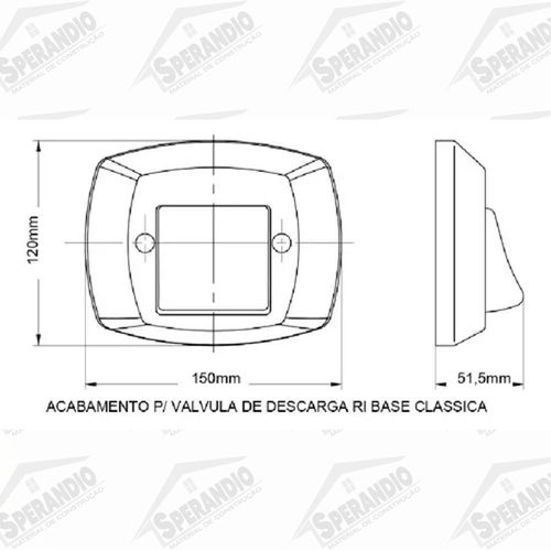 ACABAMENTO PARA VÁLVULA DOCOL CROMADO CENSI