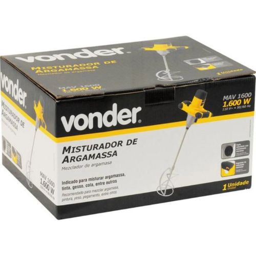 MISTURADOR DE ARGAMASSA MAV1600 127V VONDER 
