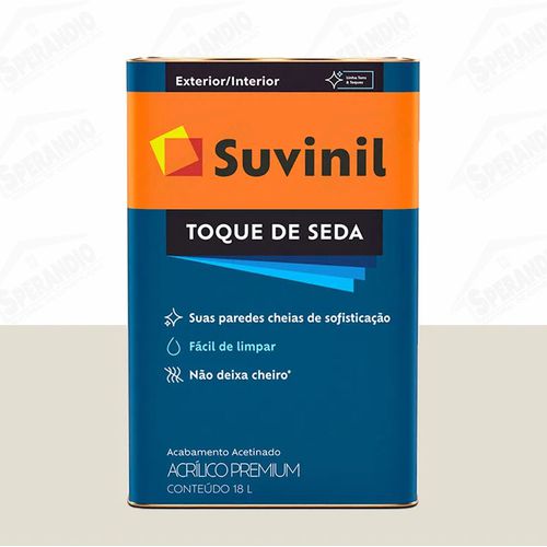TINTA SUVINIL 18LT ACETINADO ACRILICA TOQUE SEDA GELO
