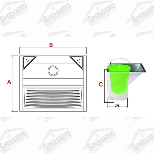 TANQUE INOX 430 SUPER 500 GRANDE GHELPLUS 