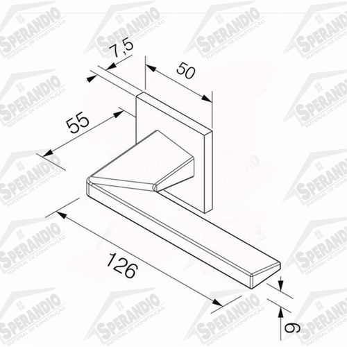 FECHADURA PADO ZM KARLI ROS 745-90E CR EXTERNA